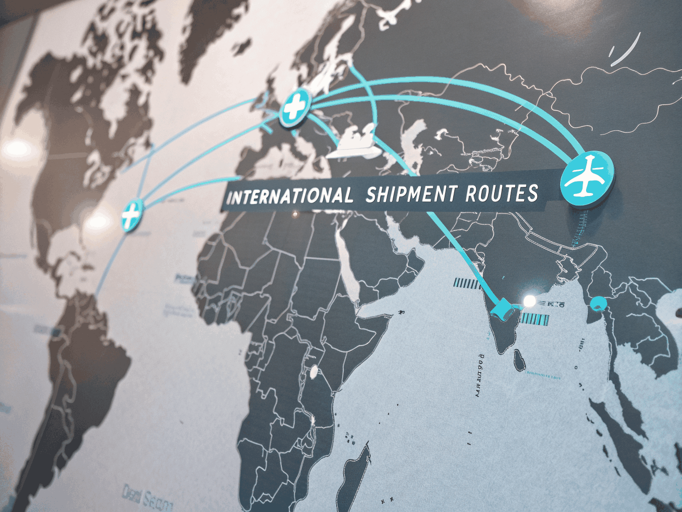 Global logistics and supply chain management visualization